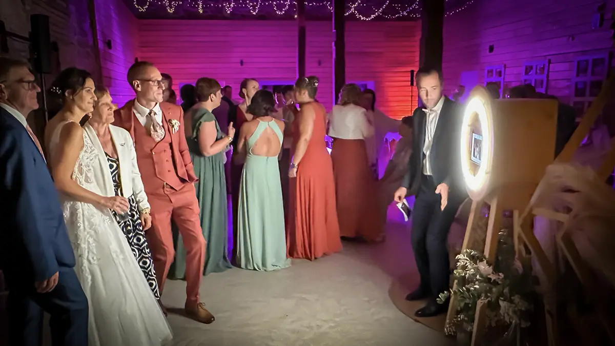 mariage à Charleville Mézières avec borne selfie